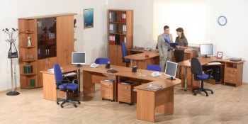 Мебель для персонала Альфа 61 Ольха в Чернаково - chernakovo.mebel54.com | фото